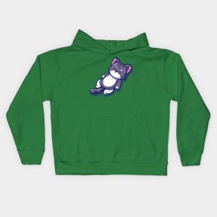 Cute Cat Sleeping Cartoon Kids Hoodie